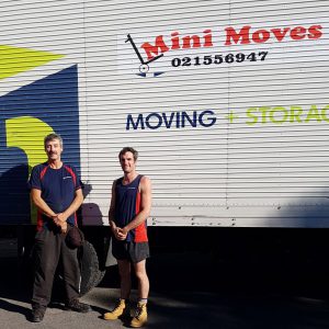 The moving company truck