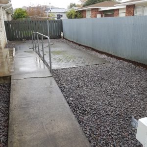 tidy back yard