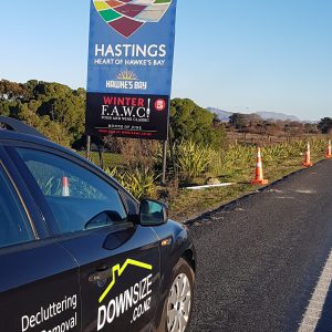 Car with Hastings Sign