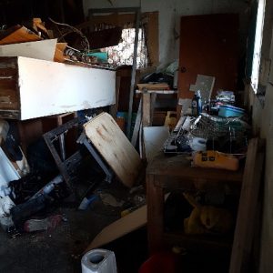 messy garage
