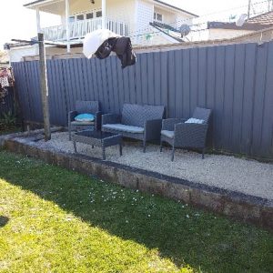 tidy seating area