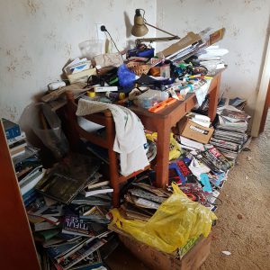 messy kitchen table